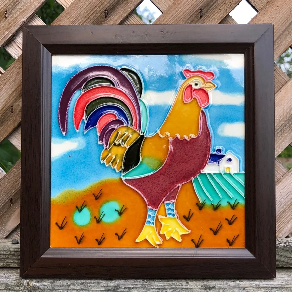 Tile Framed Farm Field Roster - Picture 4 of 4